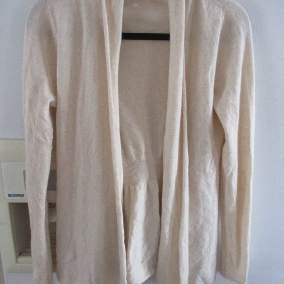 athleta  Beige 100% Cashmere Cardigan s - Picture 1 of 3